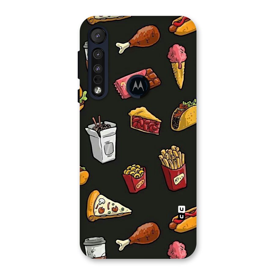 Foodie Pattern Back Case for Motorola One Macro