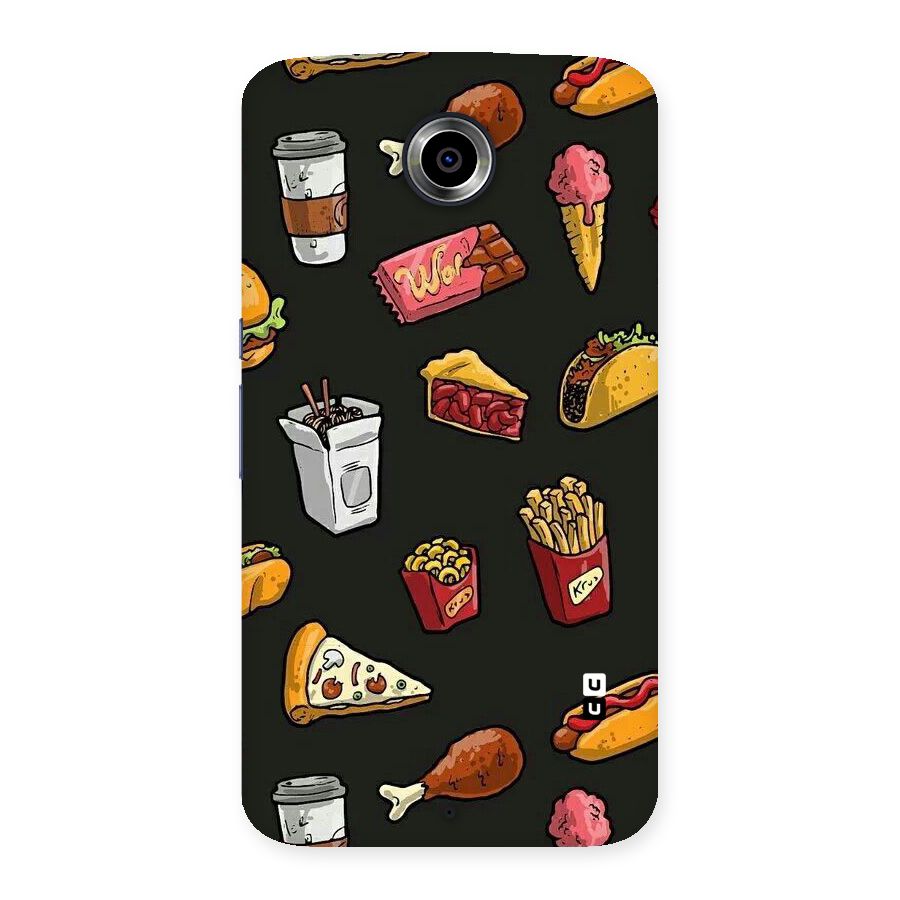 Foodie Pattern Back Case for Nexsus 6