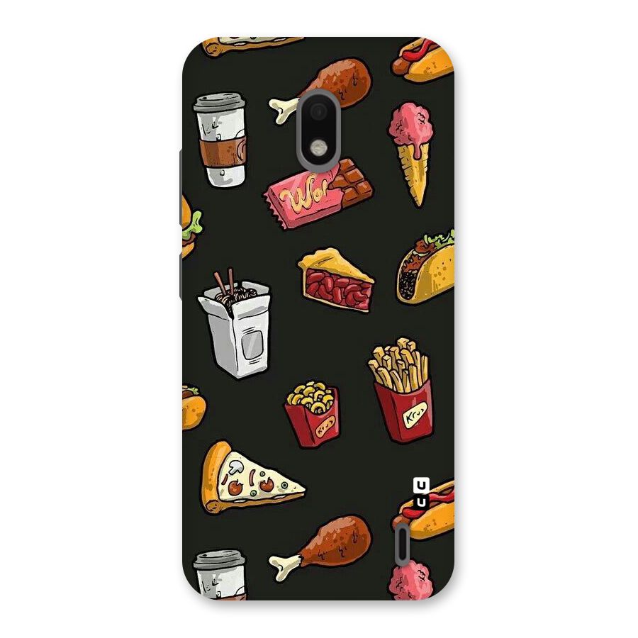 Foodie Pattern Back Case for Nokia 2.2