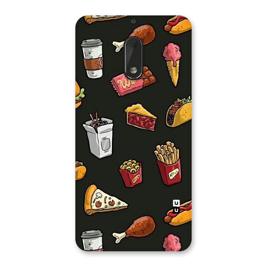 Foodie Pattern Back Case for Nokia 6