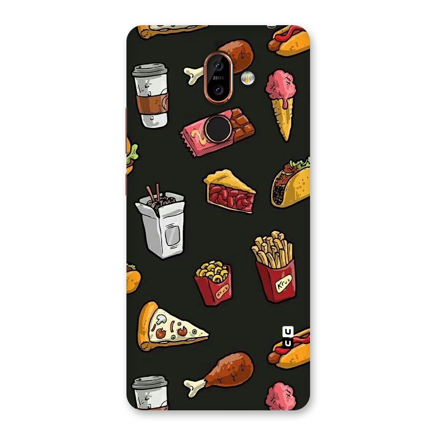 Foodie Pattern Back Case for Nokia 7 Plus