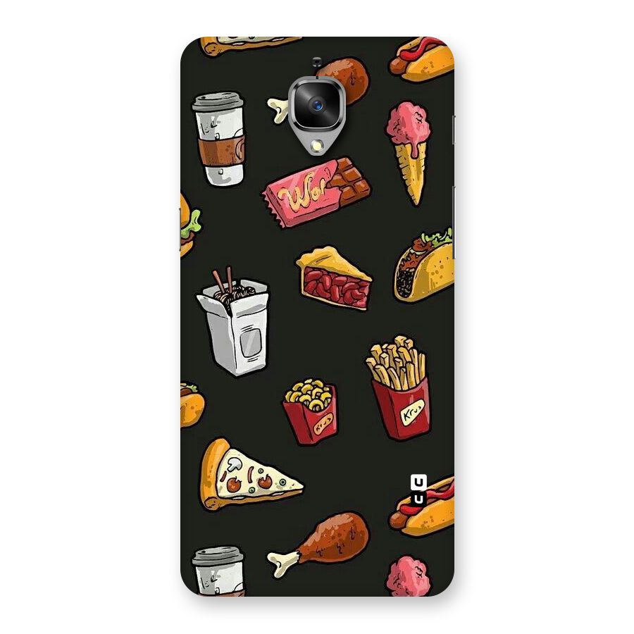 Foodie Pattern Back Case for OnePlus 3