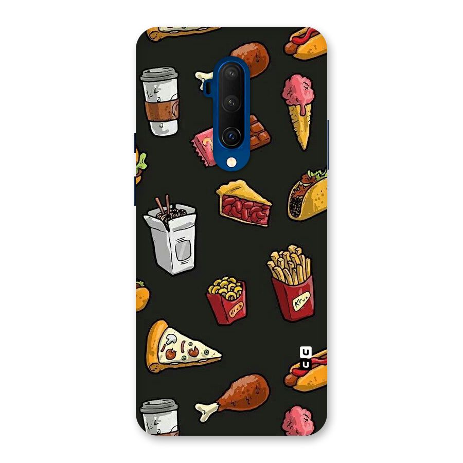 Foodie Pattern Back Case for OnePlus 7T Pro