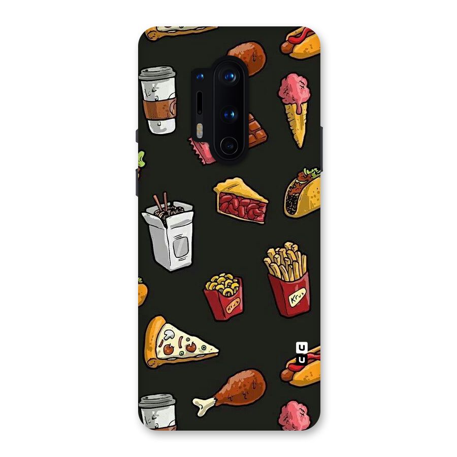 Foodie Pattern Back Case for OnePlus 8 Pro