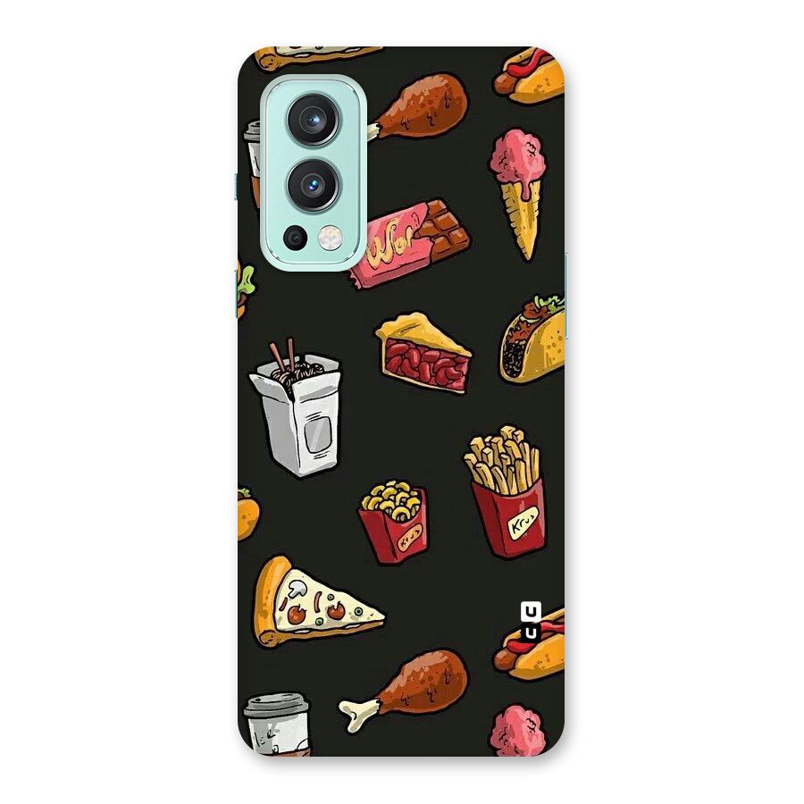 Foodie Pattern Back Case for OnePlus Nord 2 5G
