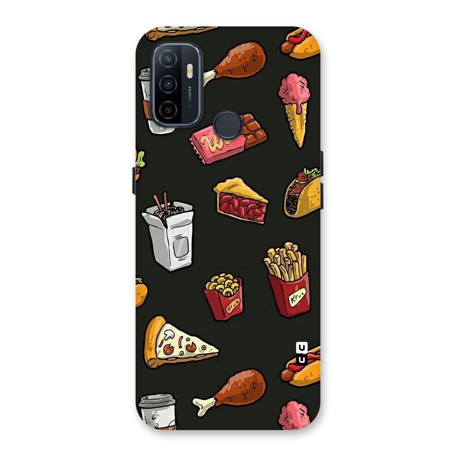 Foodie Pattern Back Case for Oppo A32
