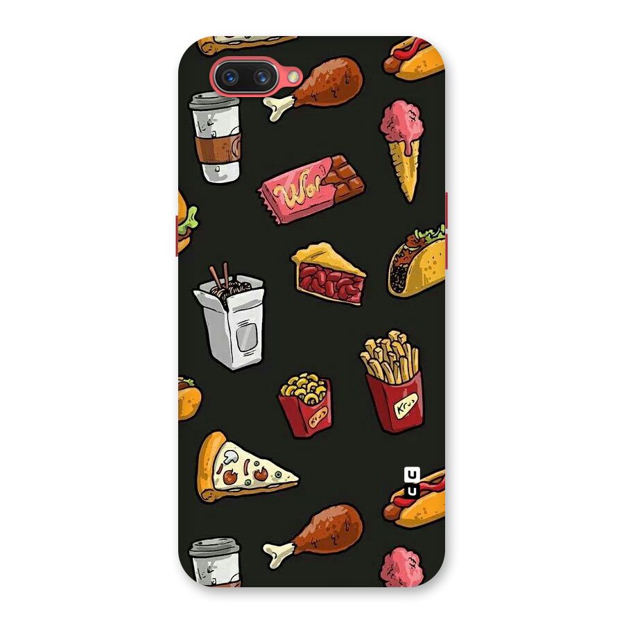 Foodie Pattern Back Case for Oppo A3s