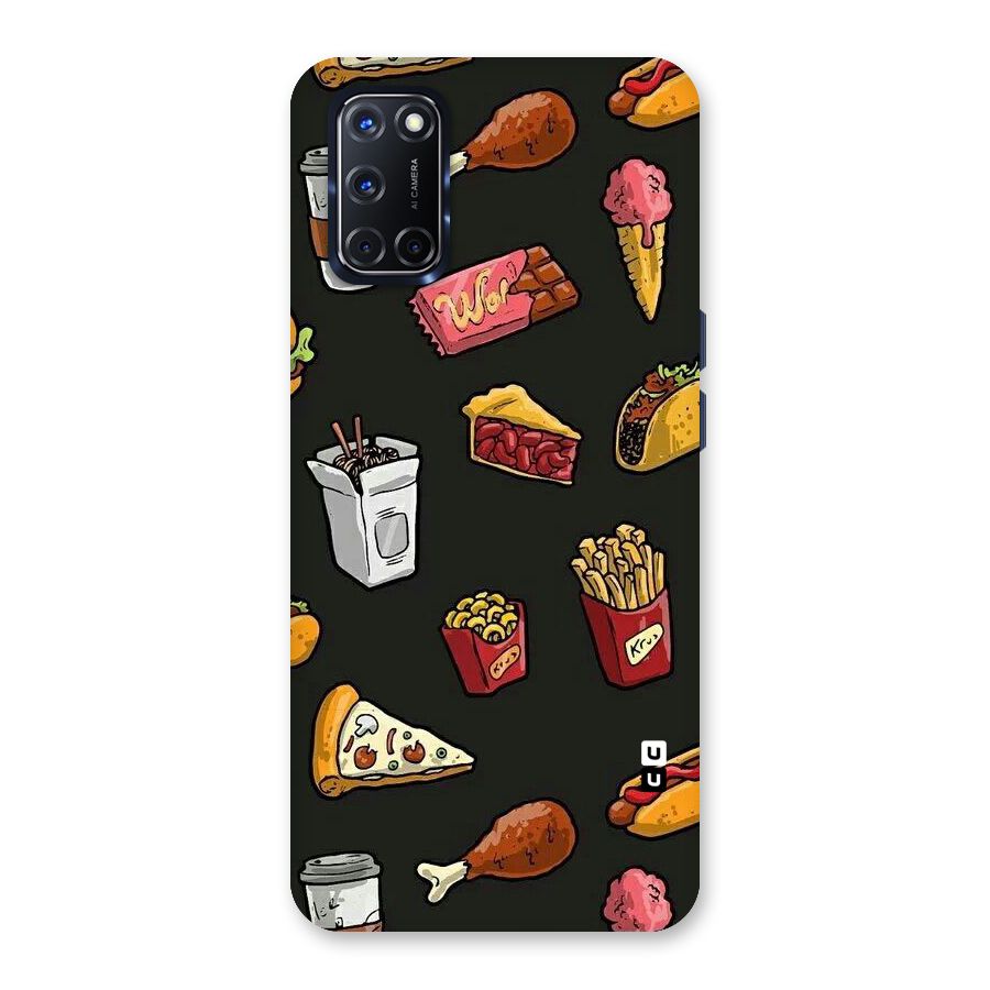 Foodie Pattern Back Case for Oppo A52