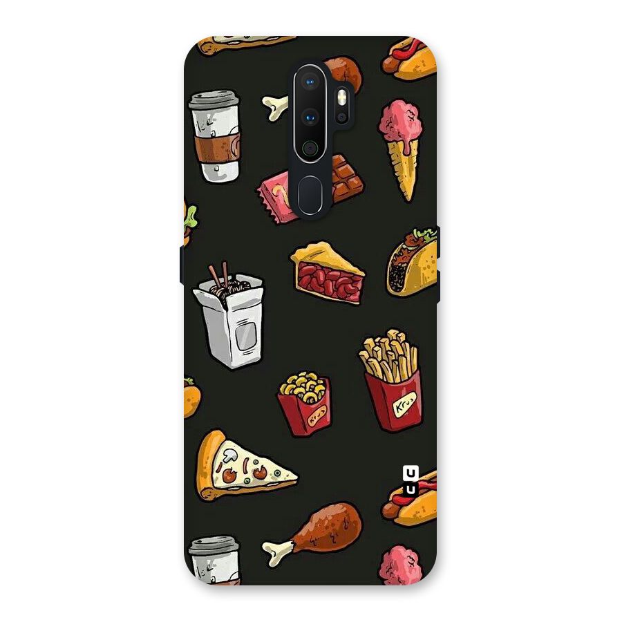 Foodie Pattern Back Case for Oppo A5 (2020)