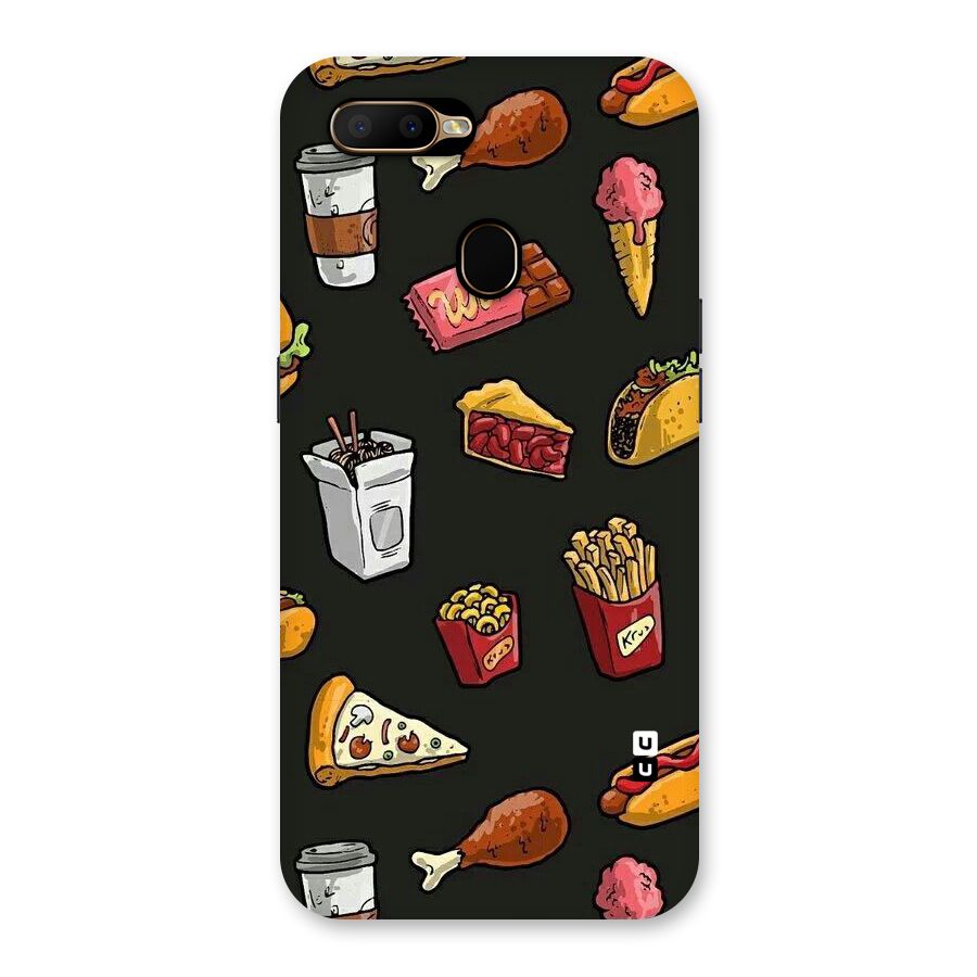 Foodie Pattern Back Case for Oppo A5s