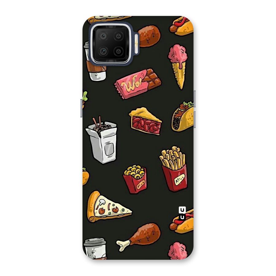 Foodie Pattern Back Case for Oppo F17