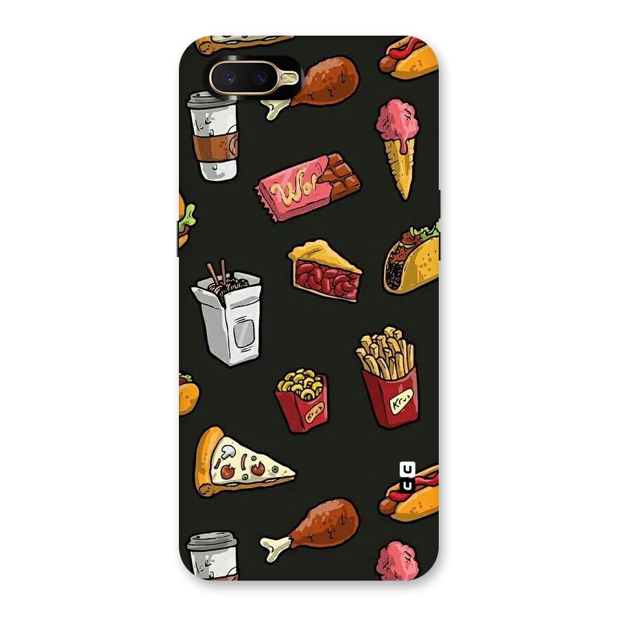 Foodie Pattern Back Case for Oppo K1