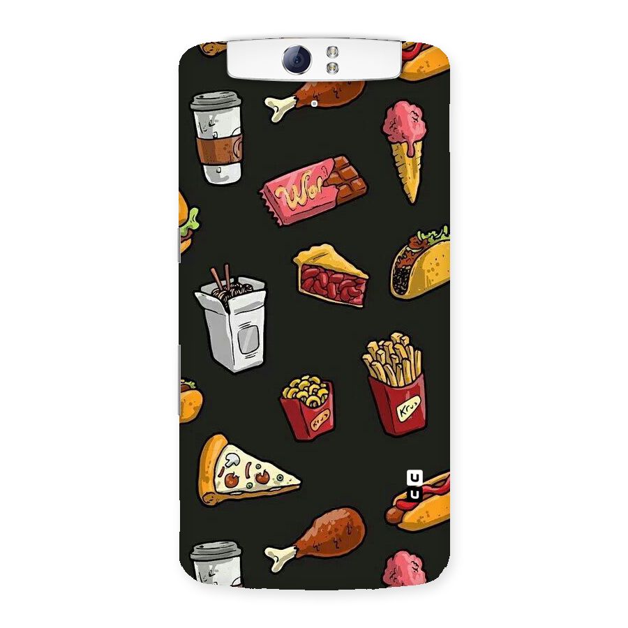 Foodie Pattern Back Case for Oppo N1