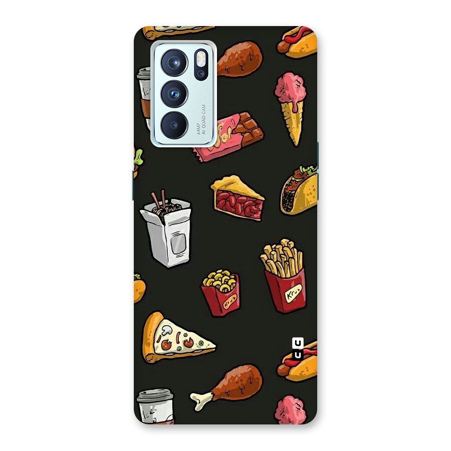 Foodie Pattern Back Case for Oppo Reno6 Pro 5G