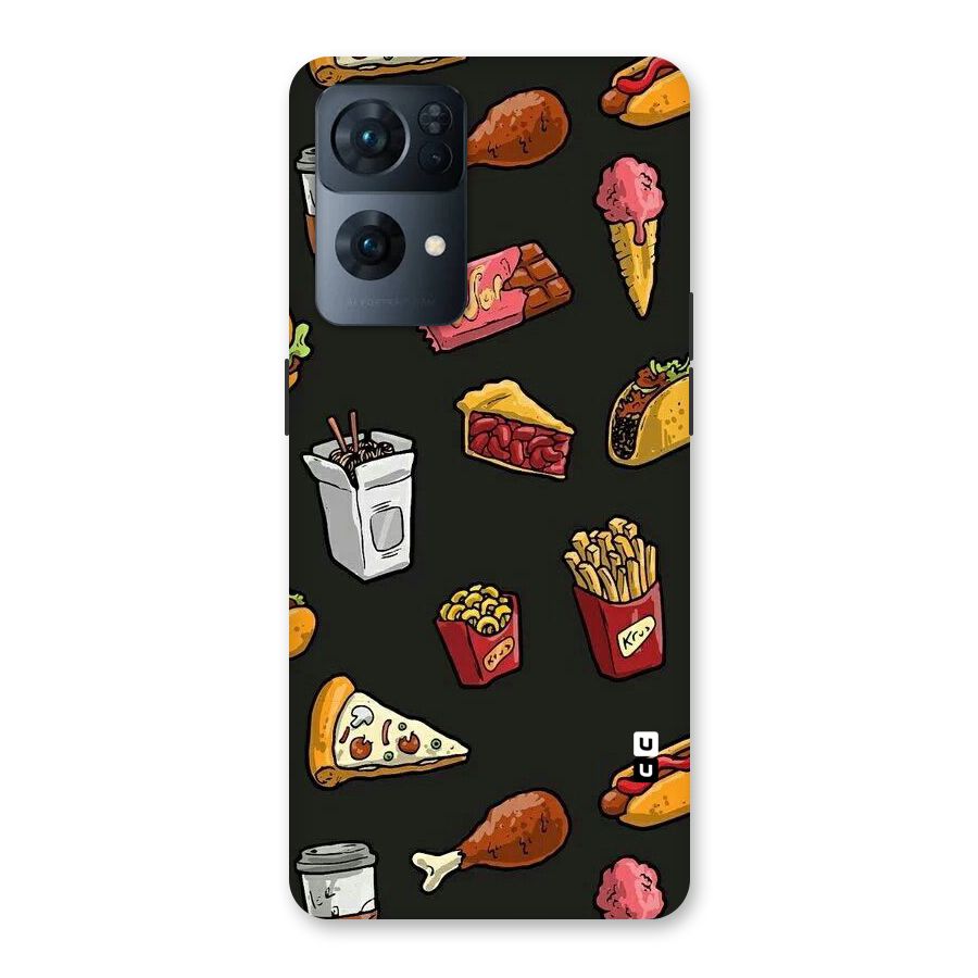 Foodie Pattern Back Case for Oppo Reno7 Pro 5G