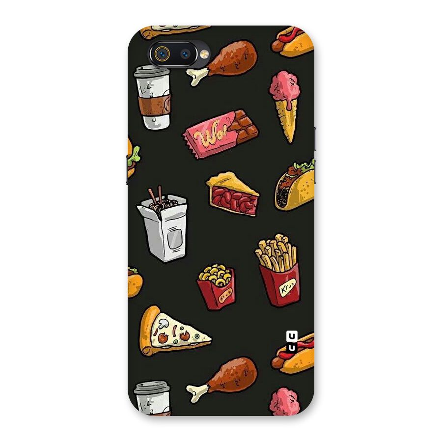 Foodie Pattern Back Case for Realme C2