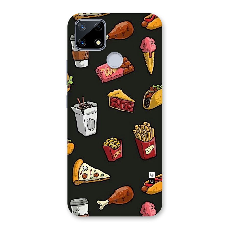Foodie Pattern Back Case for Realme Narzo 20