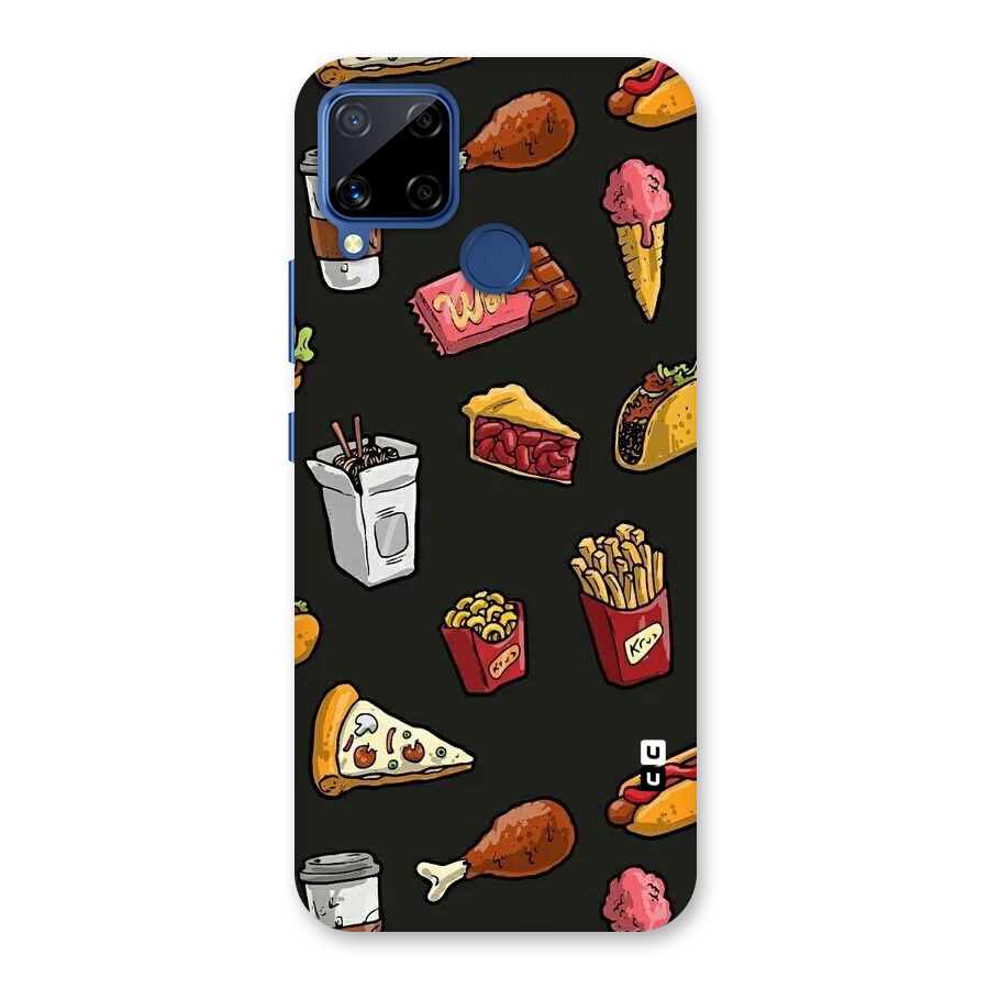Foodie Pattern Back Case for Realme Narzo 30A