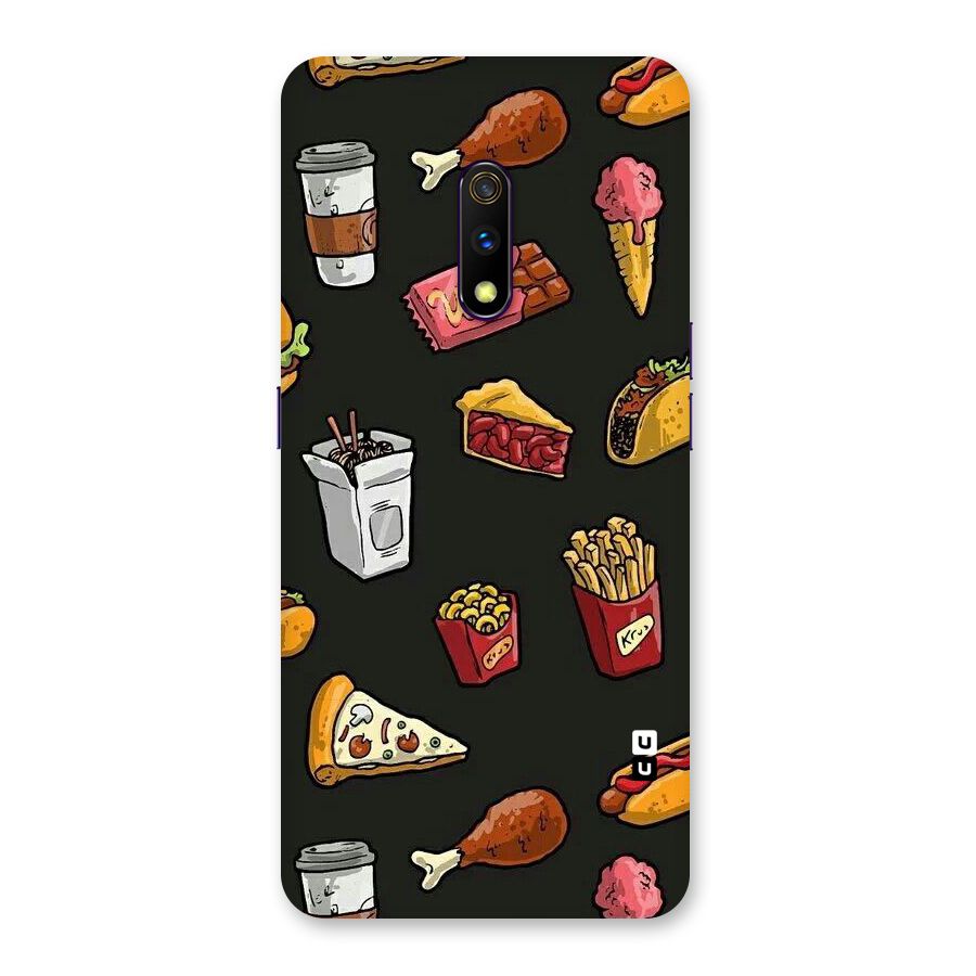 Foodie Pattern Back Case for Realme X
