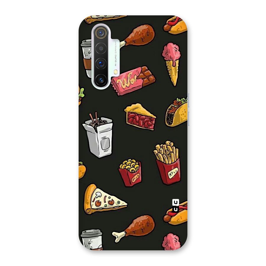 Foodie Pattern Back Case for Realme X3 SuperZoom