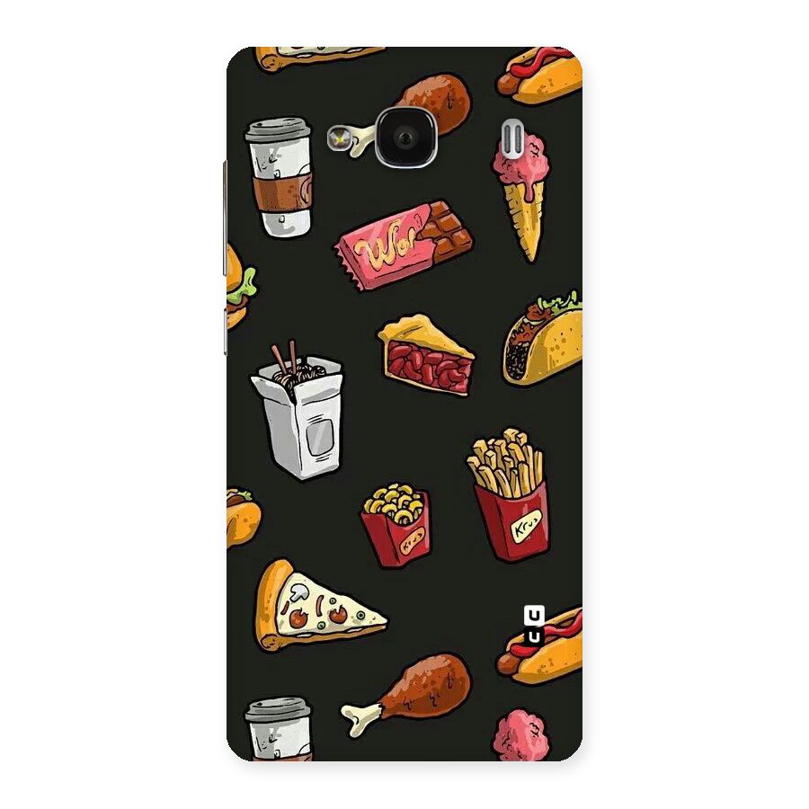 Foodie Pattern Back Case for Redmi 2 Prime