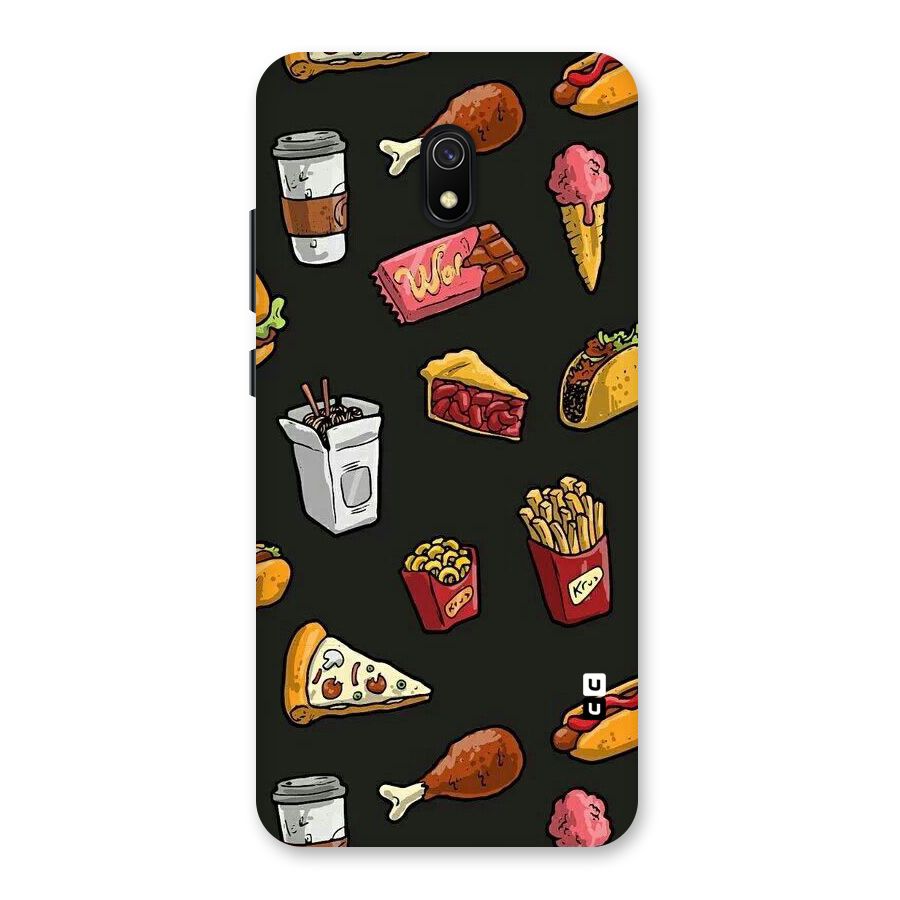 Foodie Pattern Back Case for Redmi 8A