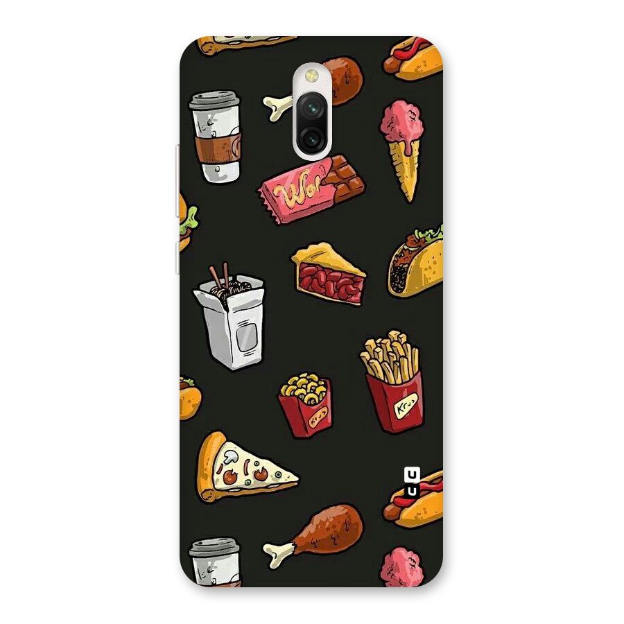Foodie Pattern Back Case for Redmi 8A Dual