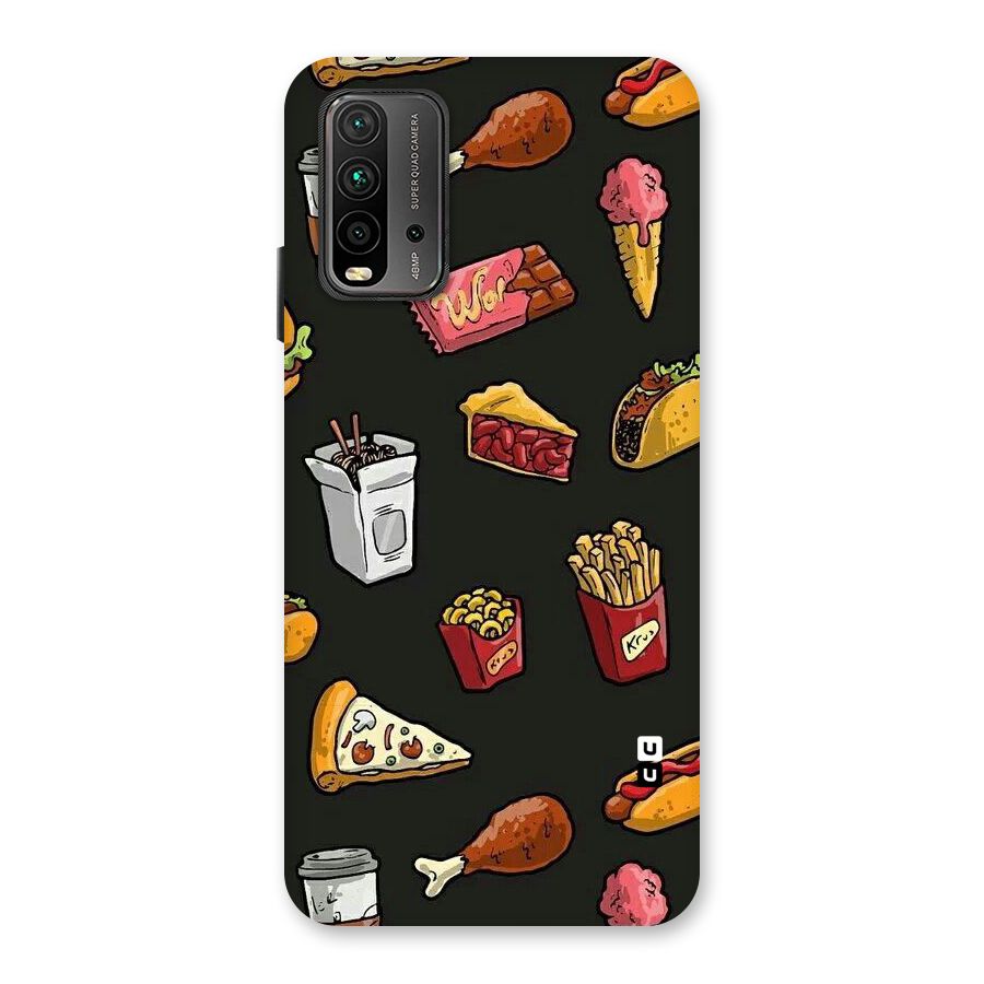 Foodie Pattern Back Case for Redmi 9 Power