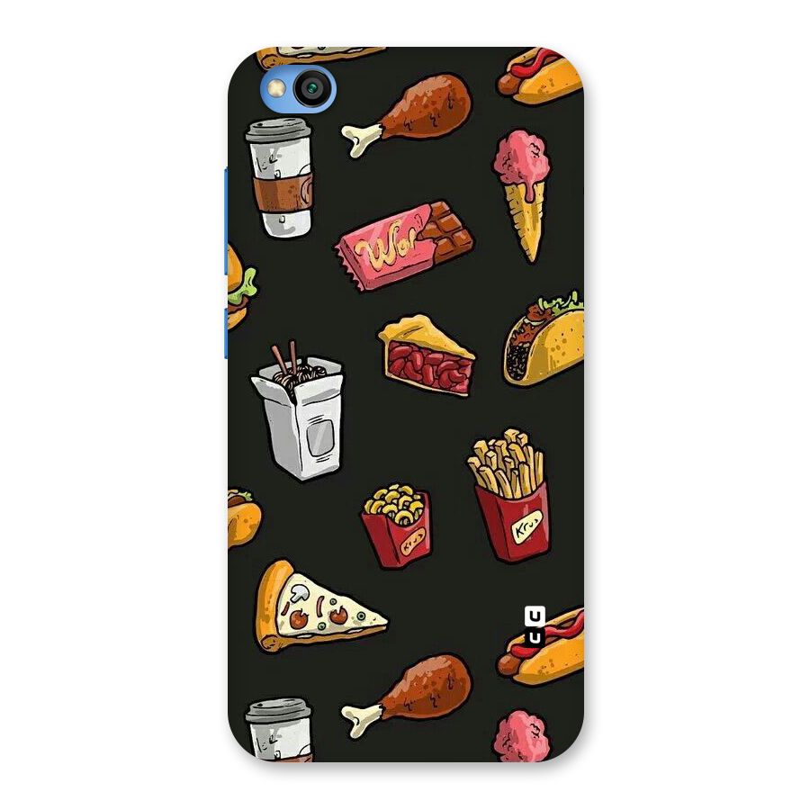 Foodie Pattern Back Case for Redmi Go