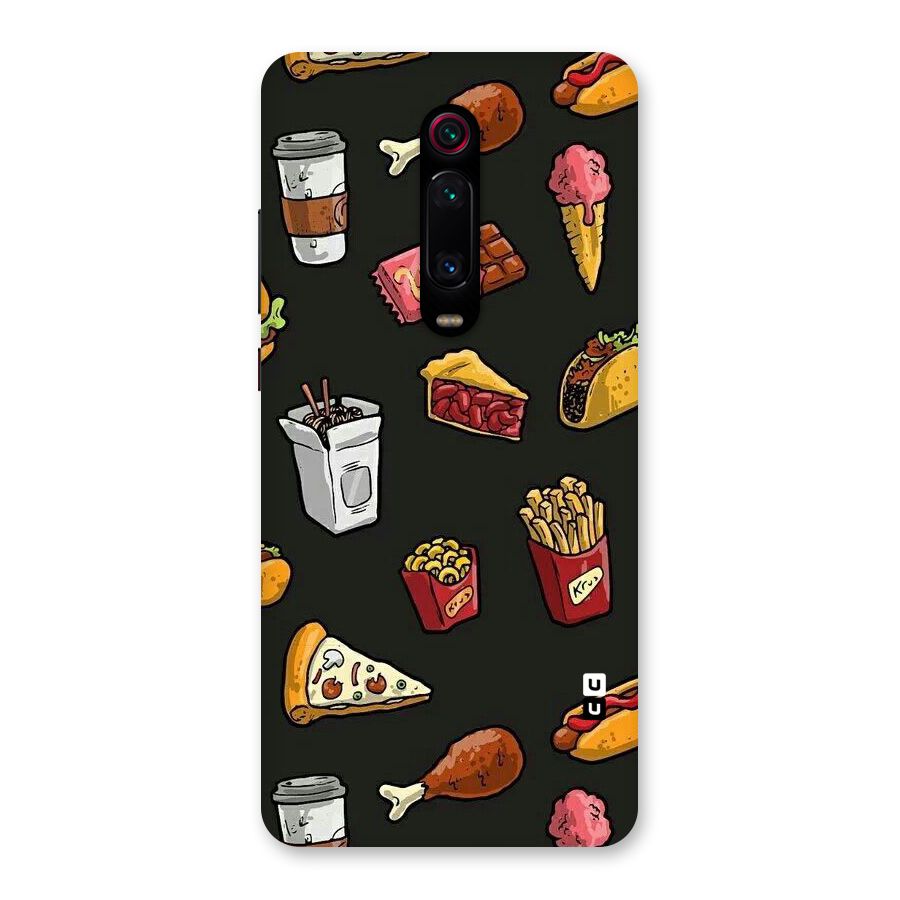 Foodie Pattern Back Case for Redmi K20