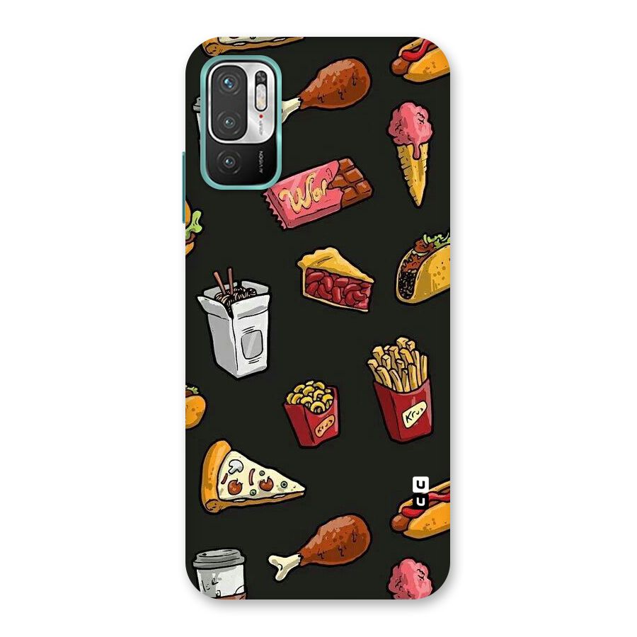 Foodie Pattern Back Case for Redmi Note 10T 5G