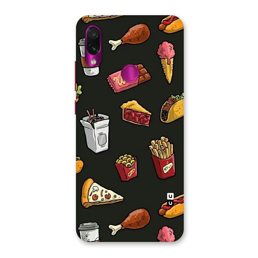 Foodie Pattern Back Case for Redmi Note 7 Pro