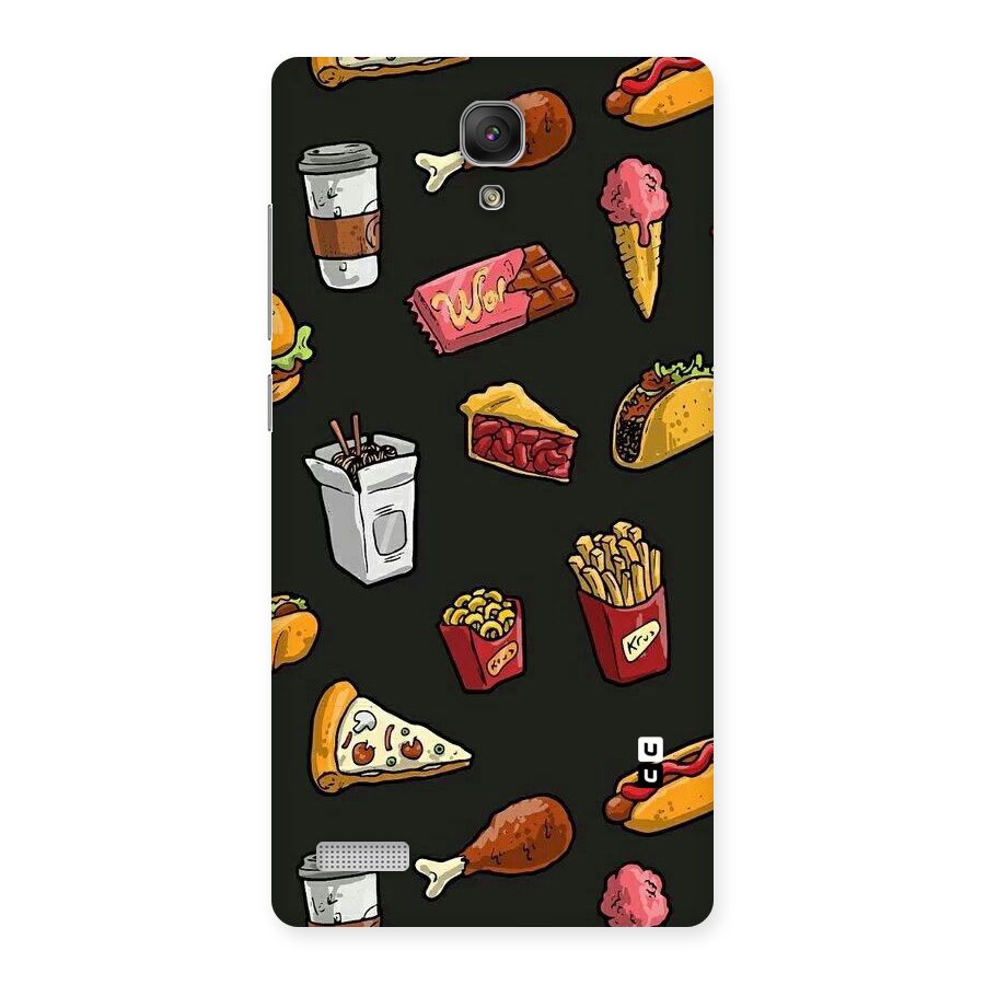 Foodie Pattern Back Case for Redmi Note Prime