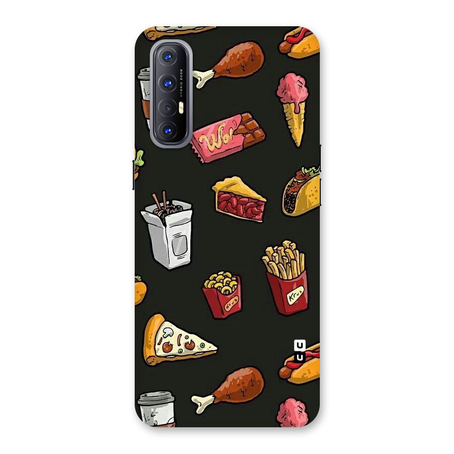 Foodie Pattern Back Case for Reno3 Pro