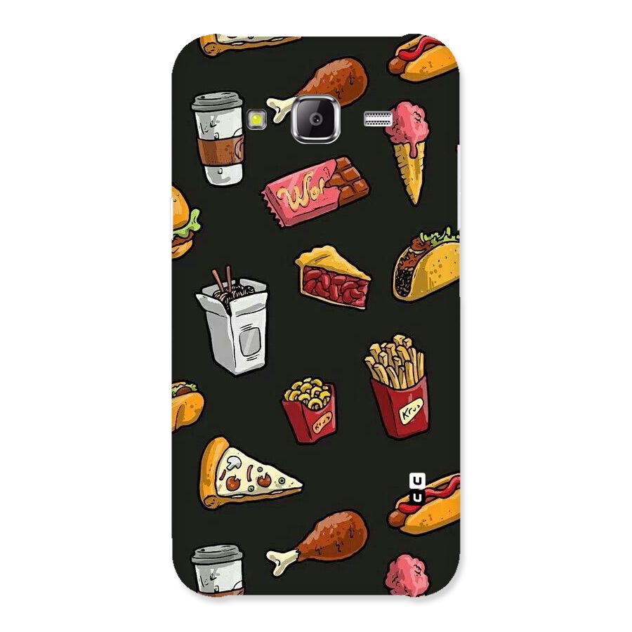 Foodie Pattern Back Case for Samsung Galaxy J2 Prime