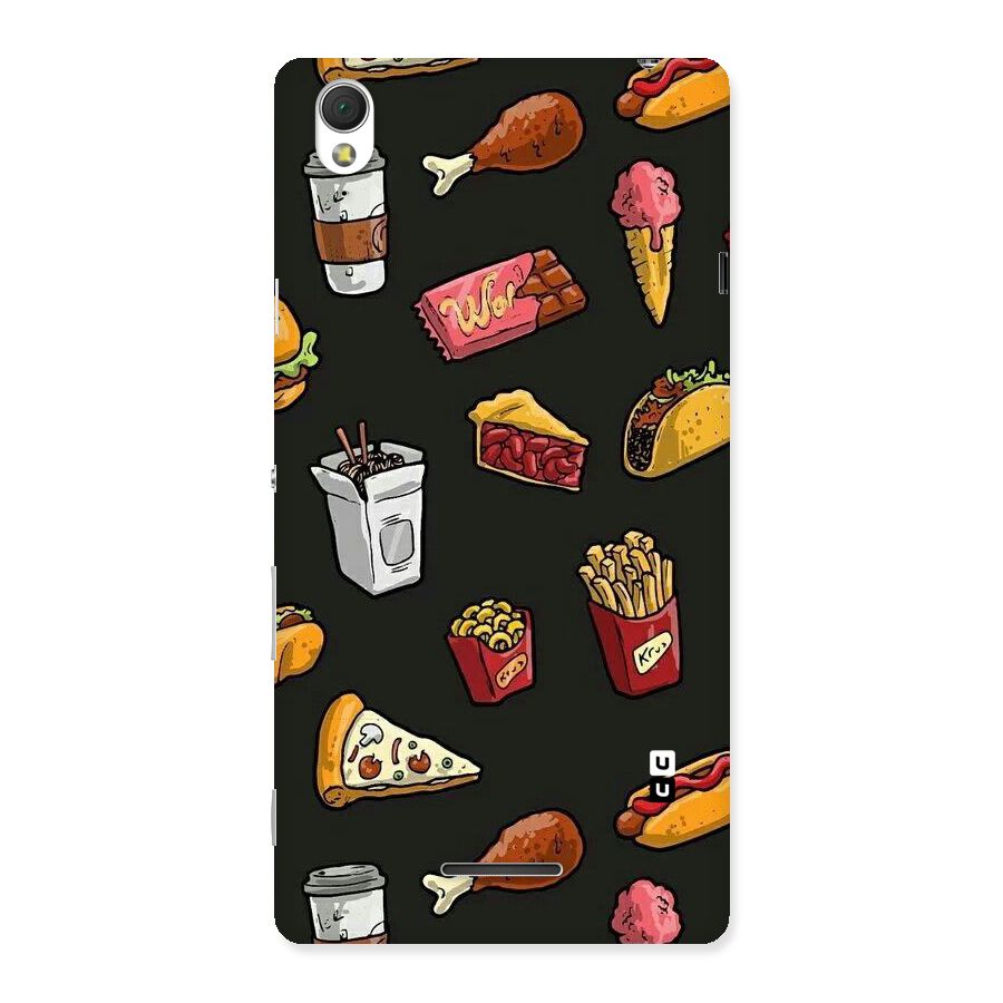 Foodie Pattern Back Case for Sony Xperia T3