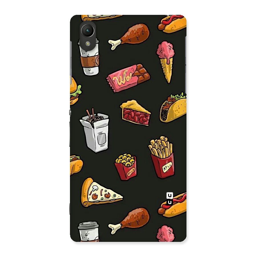 Foodie Pattern Back Case for Sony Xperia Z2