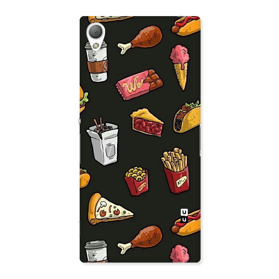 Foodie Pattern Back Case for Sony Xperia Z3