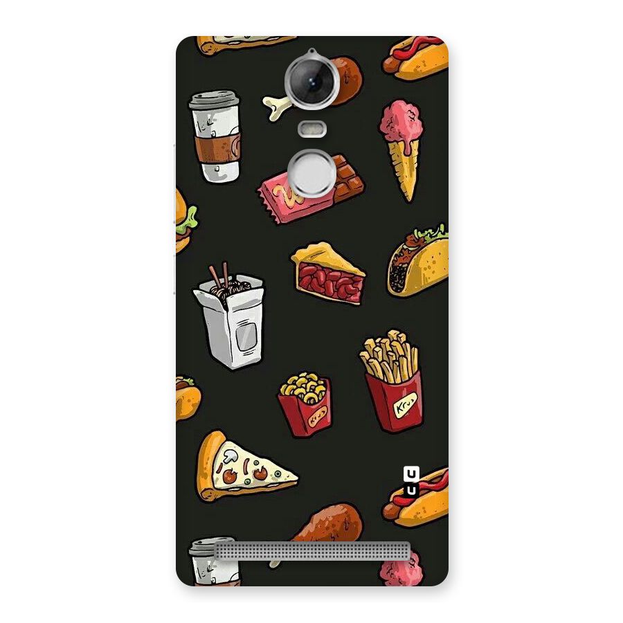 Foodie Pattern Back Case for Vibe K5 Note
