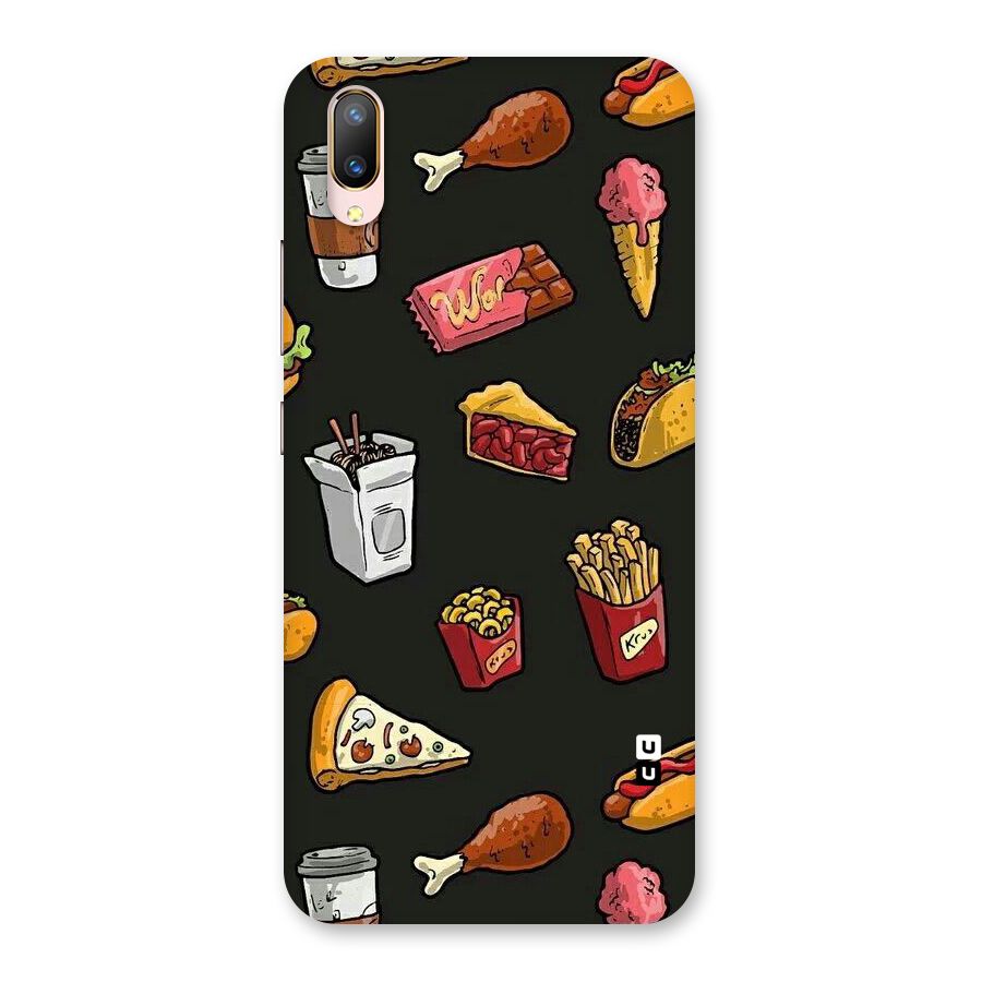 Foodie Pattern Back Case for Vivo V11 Pro