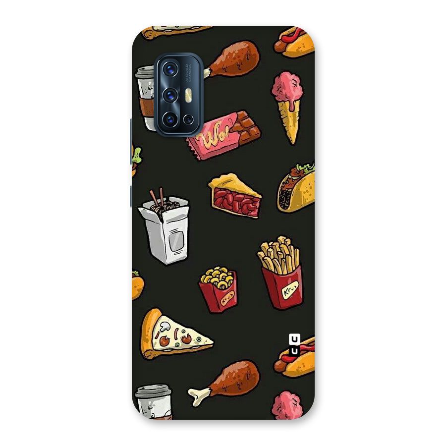 Foodie Pattern Back Case for Vivo V17