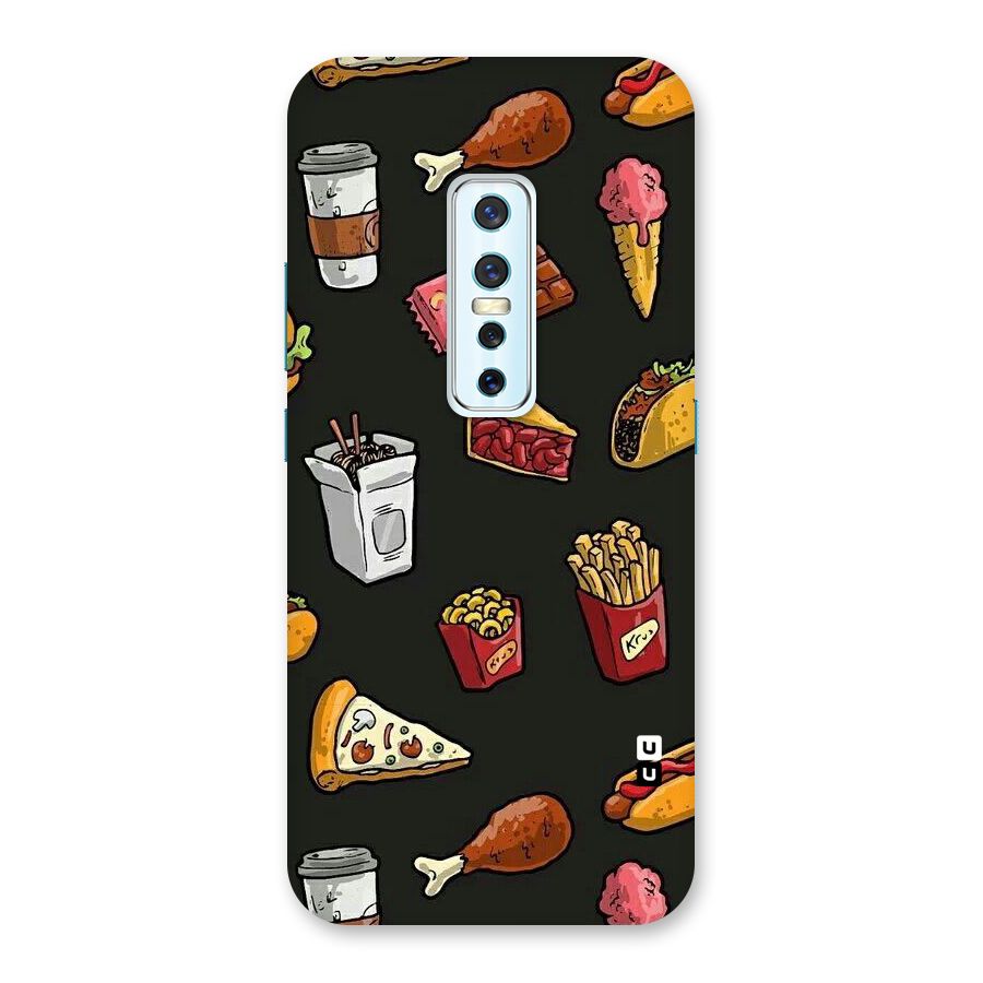 Foodie Pattern Back Case for Vivo V17 Pro