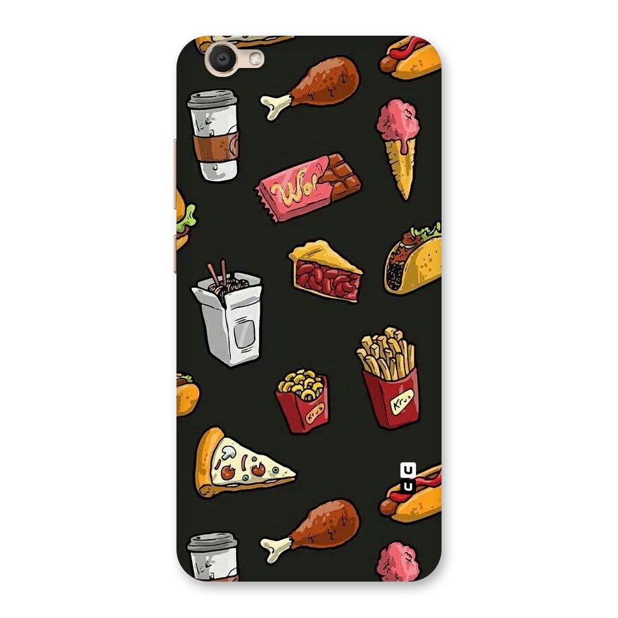 Foodie Pattern Back Case for Vivo V5