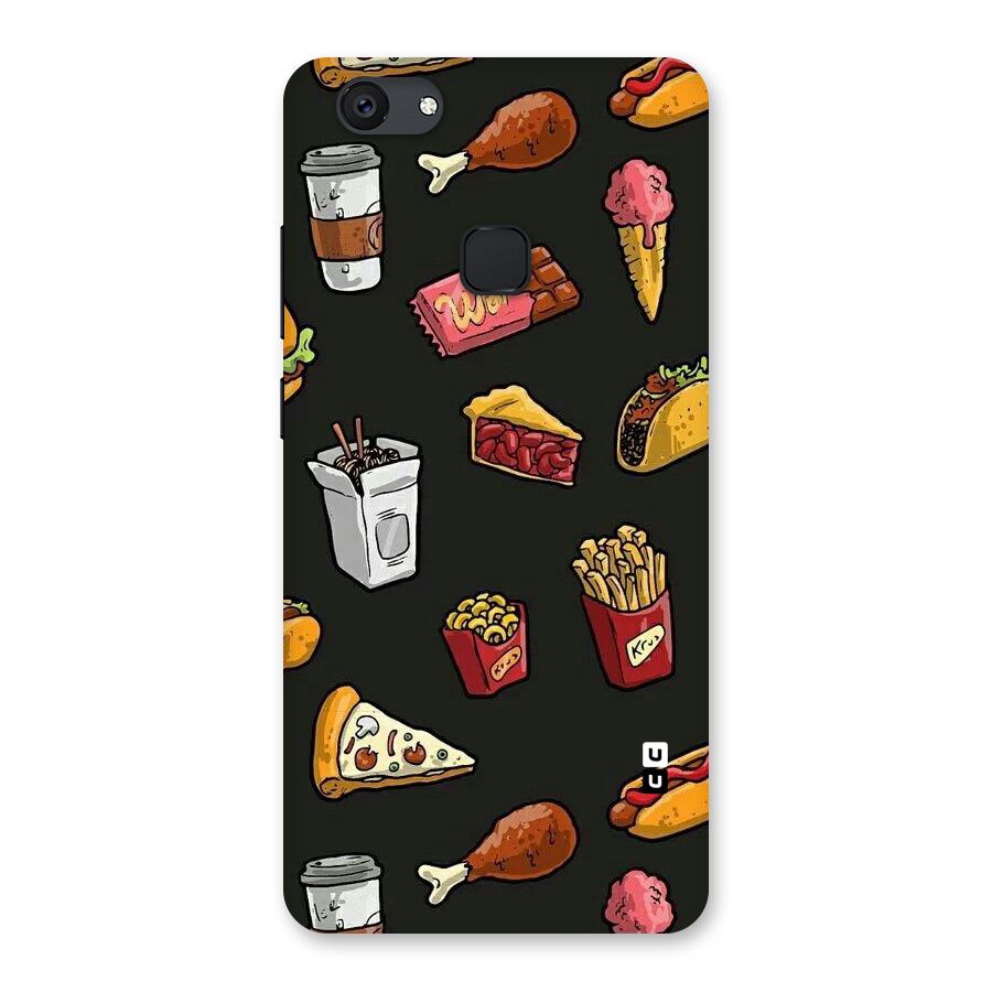 Foodie Pattern Back Case for Vivo V7 Plus