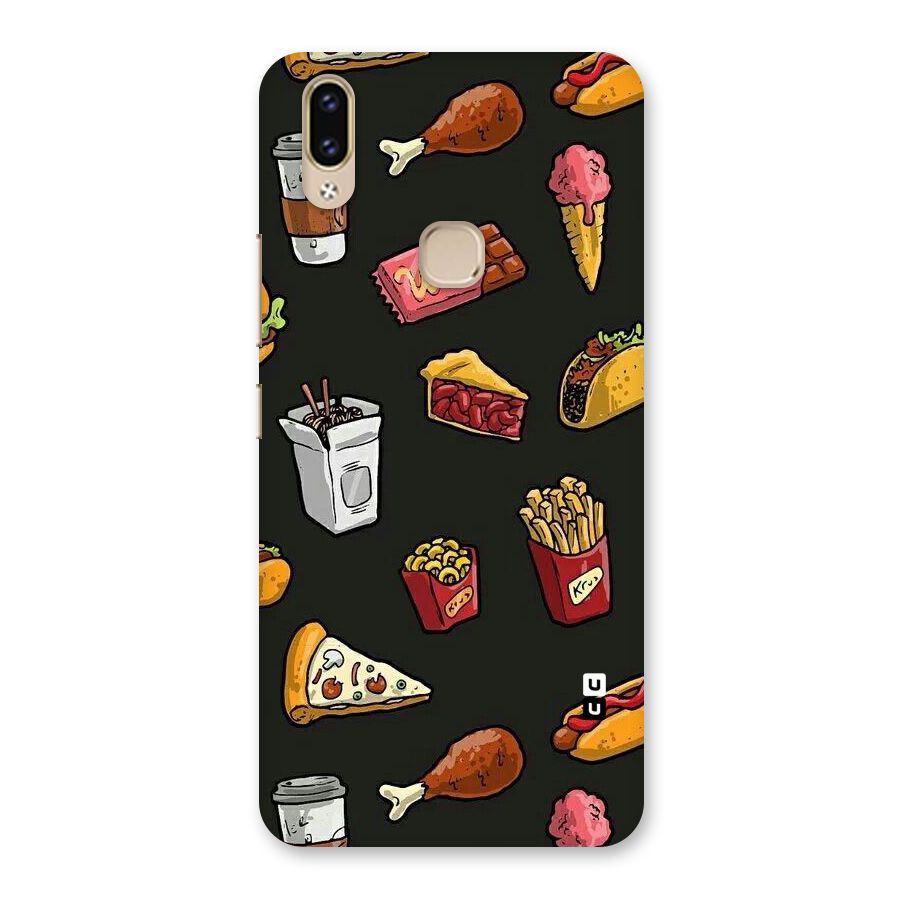 Foodie Pattern Back Case for Vivo V9 Youth