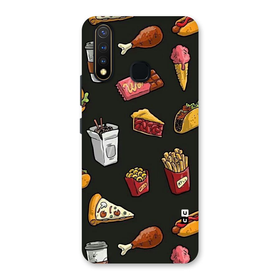 Foodie Pattern Back Case for Vivo Y19