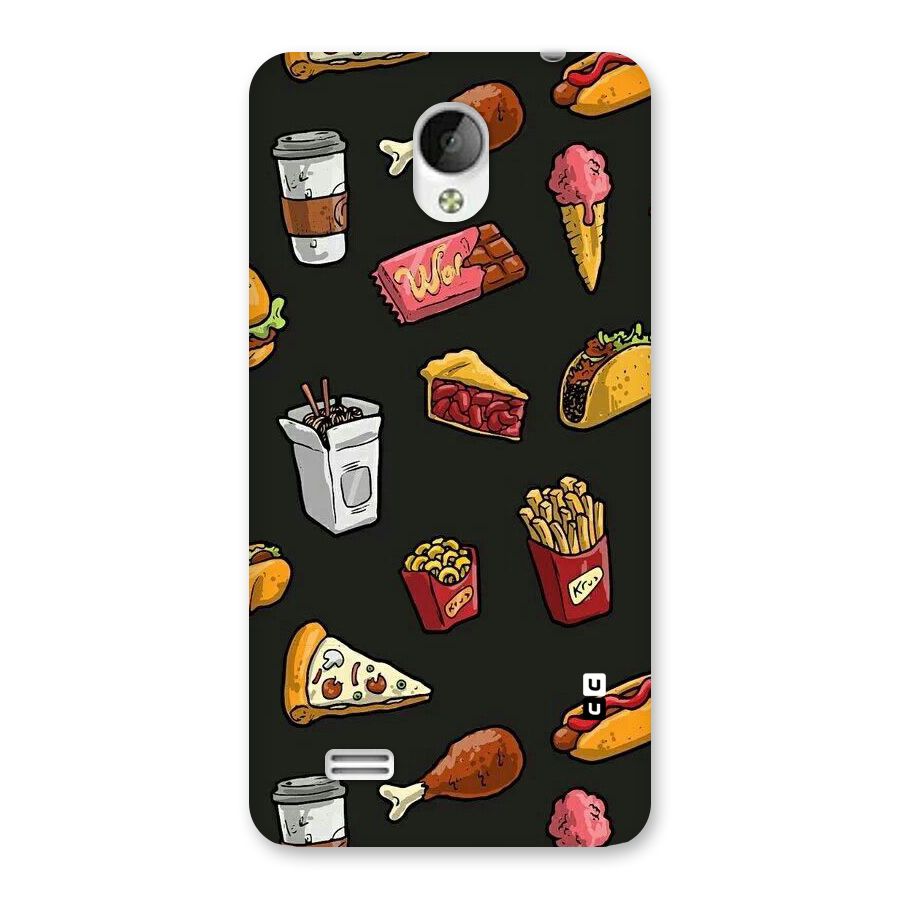 Foodie Pattern Back Case for Vivo Y21