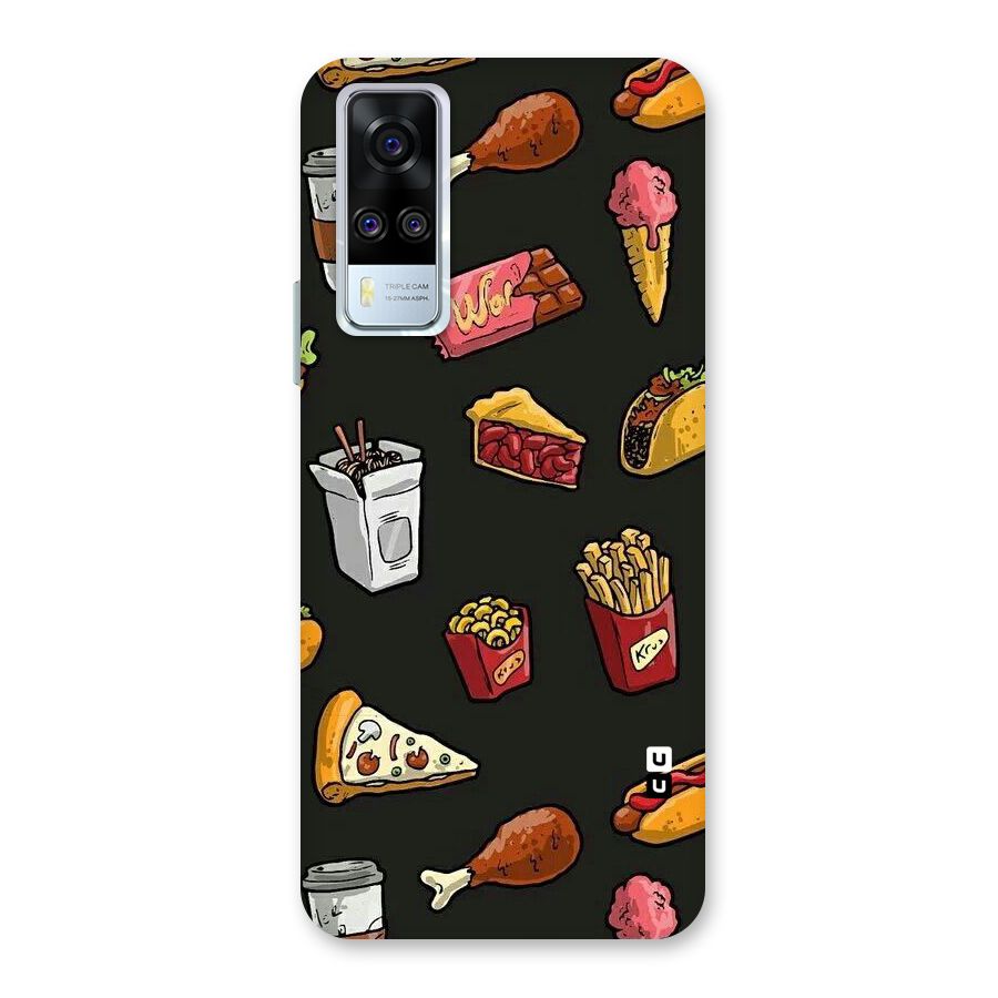 Foodie Pattern Back Case for Vivo Y31