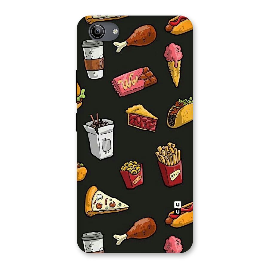 Foodie Pattern Back Case for Vivo Y81i