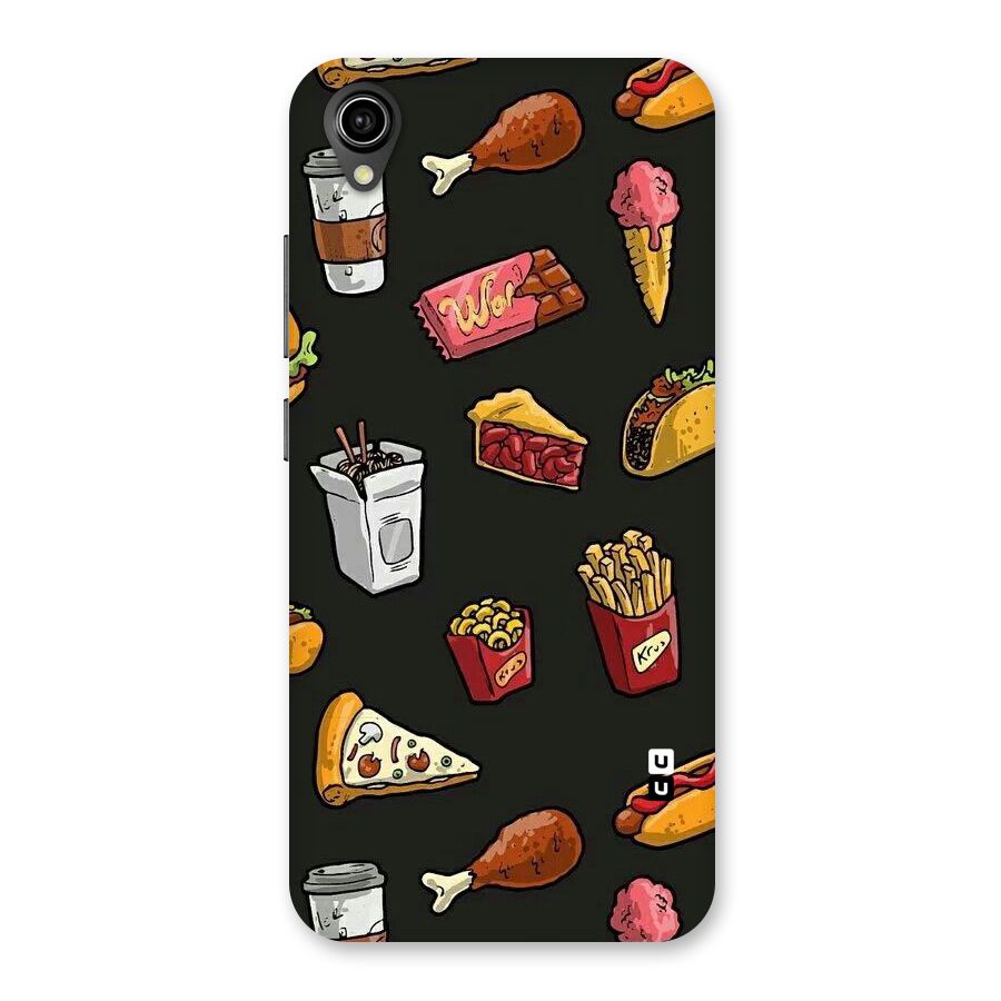 Foodie Pattern Back Case for Vivo Y90
